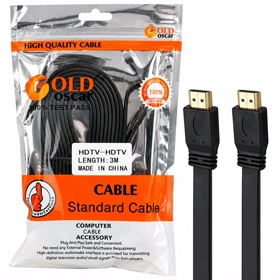 کابل HDMI فلت گلد اسکار Gold Oscar طول 3 متر