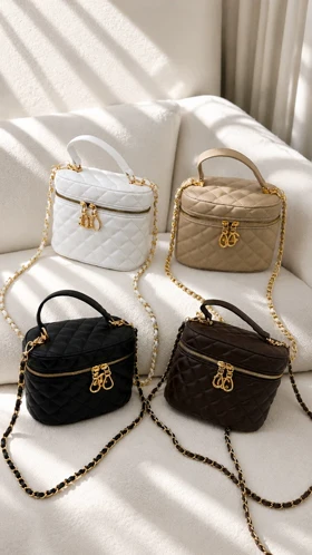 کیف زنانه چرم صندوقی چیشا