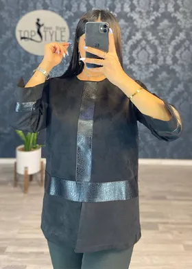 بلوز چرم دوزی شده کد : 7779