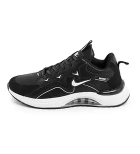 کفش اسپرت Nike مردانه مشکی بندی چرم مصنوعی