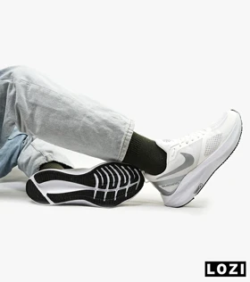 کفش کتانی مردانه و زنانه سفید خاکستری Nike guide 10