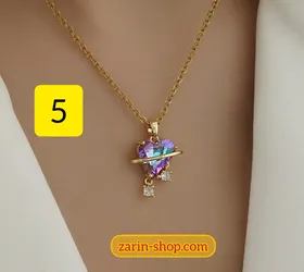 گردنبند زنانه استیل طرح طلا