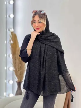 شال پلیسه شاین دار شکوفه