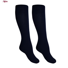 جوراب ساق بلند مردانه مدل پنبه‌ای سرمه ای ضیاکو کد 5181-337