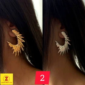 گوشواره فانتزی زنانه بلند دفرمه