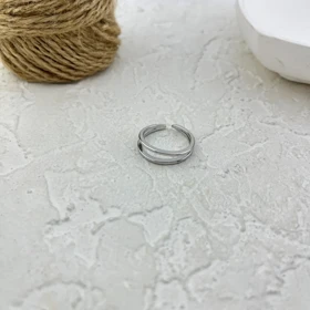 انگشتر زنانه طرح خطی فری سایز