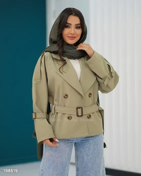بارانی کوتاه ساتنانا آستر دار