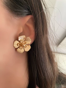 گوشواره فلاور و حلقه‌ای ژوپینگ