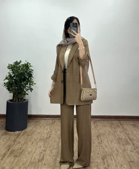 ست کت و شلوار ساتین
