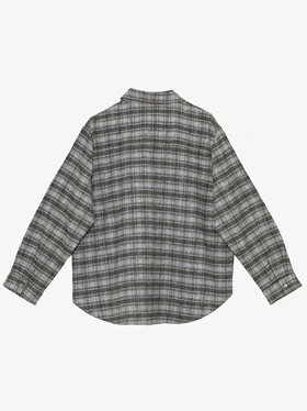 تونیک زنانه پشمی چهارخونه یقه مردانه 50113