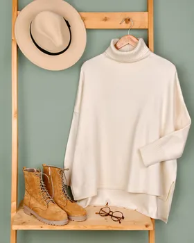 پلیور بافت یقه اسکی سانیل