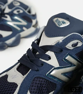 کفش کتانی مردانه سرمه ای سفید NEW BALANCE 9060
