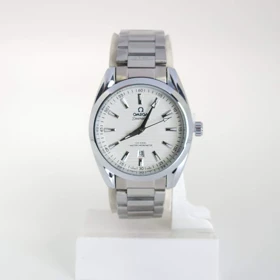 ساعت مچی مردانه اومگا Omega تاریخ دار با ماندگاری رنگ بالا (نقره ای)