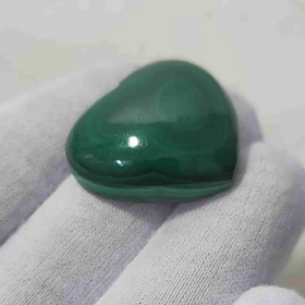 نگین مالاکیت قلبی کد 1