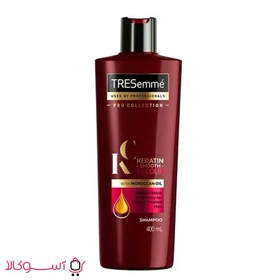 شامپو ترزمه قرمز مدل keratin smooth حجم 400 میلی لیتر