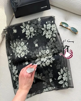 شال طرح گل حریر