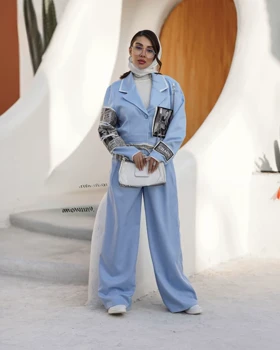 ست کراپ کت و شلوار دخترانه دورا