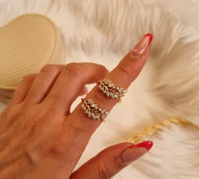 انگشتر برگ ظریف ژوپینگ مریم