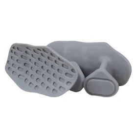 پد محافظ و ضد لغزش دست سیلیکونی مدل Griply-405G1757 بسته دو عددی (طوسی)