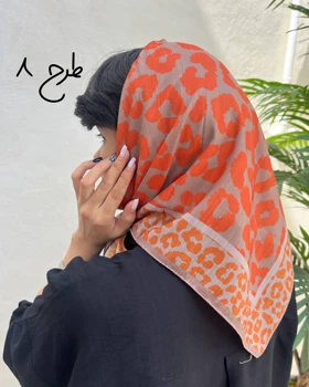 مینی اسکارف نارنجی اسمارتیزی طرحدار 3711
