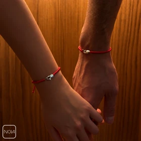 دستبند نقره نخ قرمز کد 3512134