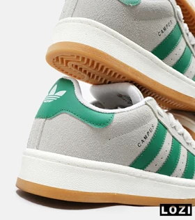 کفش کتانی مردانه طوسی سبز ADIDAS Campus