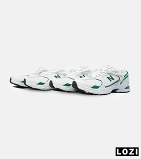 کفش کتانی مردانه و زنانه سفید سبز NEW BALANCE 530