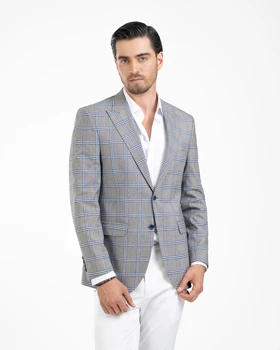 کت تک مردانه چهارخانه کد 400/66