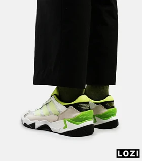 کفش کتانی مردانه سفید سبز ADIDAS niteball 2.0
