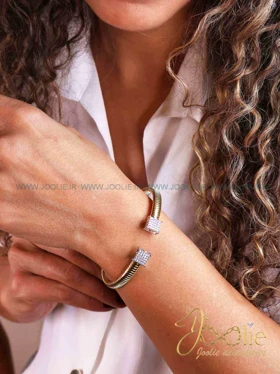 دستبند طرح طلا بولگاری مدل B2166