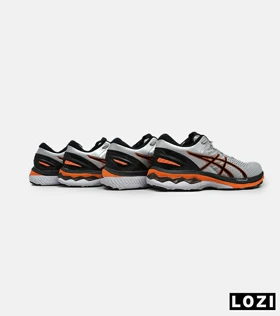 کتانی بزرگ پا طوسی نارنجی ASICS GEL-KAYANO 27