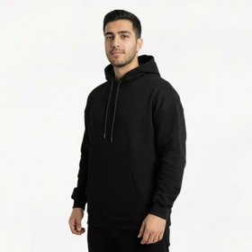 هودی مشکی ساده کد 85780