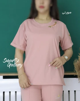 تیشرت گلدوزی زنبق