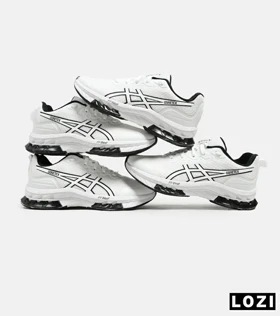 کفش کتانی مردانه سفید مشکی ASICS GORETEX