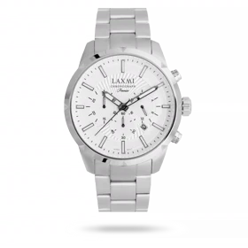 ساعت مچی مردانه لاکسمی بند استیل نقره ای کد Laxmi 8196/4