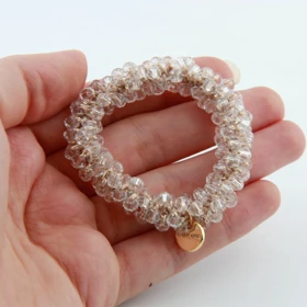 کش مو دخترانه مدل کریستالی (سفید)