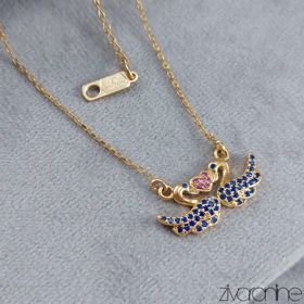 گردنبند زنانه ژوپینگ مدل قو طلایی 50050