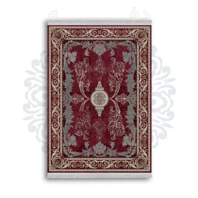 *جدید* فرشینه از جنس پارچه شانل مخمل ترک طرح فانتزی برند دفه کد 918