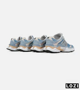 کفش کتانی مردانه و زنانه آبی کرم NEW BALANCE 9060 مدل 7105