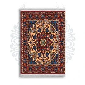 *جدید* فرشینه از جنس پارچه شانل مخمل ترک طرح فانتزی برند دفه کد 1797