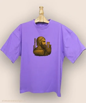 تیشرت لش مردانه و زنانه اصیل ایرانی طرح کوروش بزرگ کد 1011