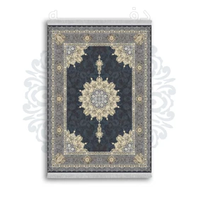 *جدید* فرشینه از جنس پارچه شانل مخمل ترک طرح فانتزی برند دفه کد 93