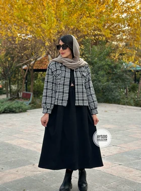 ست پیراهن مانتویی و کت شانل(پیش فروش)