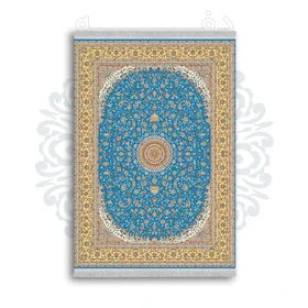 *جدید* فرشینه از جنس پارچه شانل مخمل ترک طرح فانتزی برند دفه کد 489
