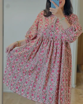 پیراهن نخی تابستانی و خنک