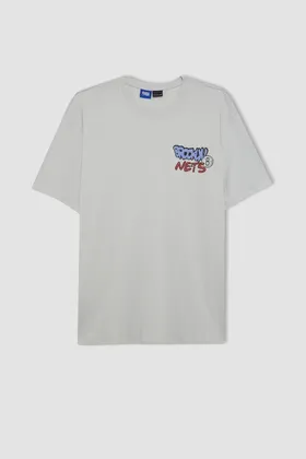 تیشرت آستین کوتاه Nba Brooklyn Nets Boxy Fit Crew C4161ax24hs C4161AX24HS