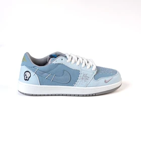 کفش و کتانی مردانه و زنانه رنگ آبی مدل نایک NIKE Jordan 1 VOODOO