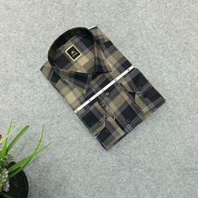 پیراهن مردانه استین بلند طرحدار _ قواره معمولی