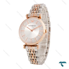 ساعت زنانه امپریو آرمانه دورنگ رزگلد Armani-6816-L