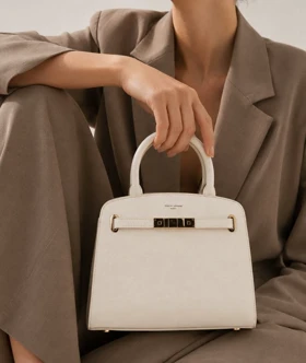 کیف دستی زنانه چرم مصنوعی دسته کوتاه دیوید جونز DAVIDJONES